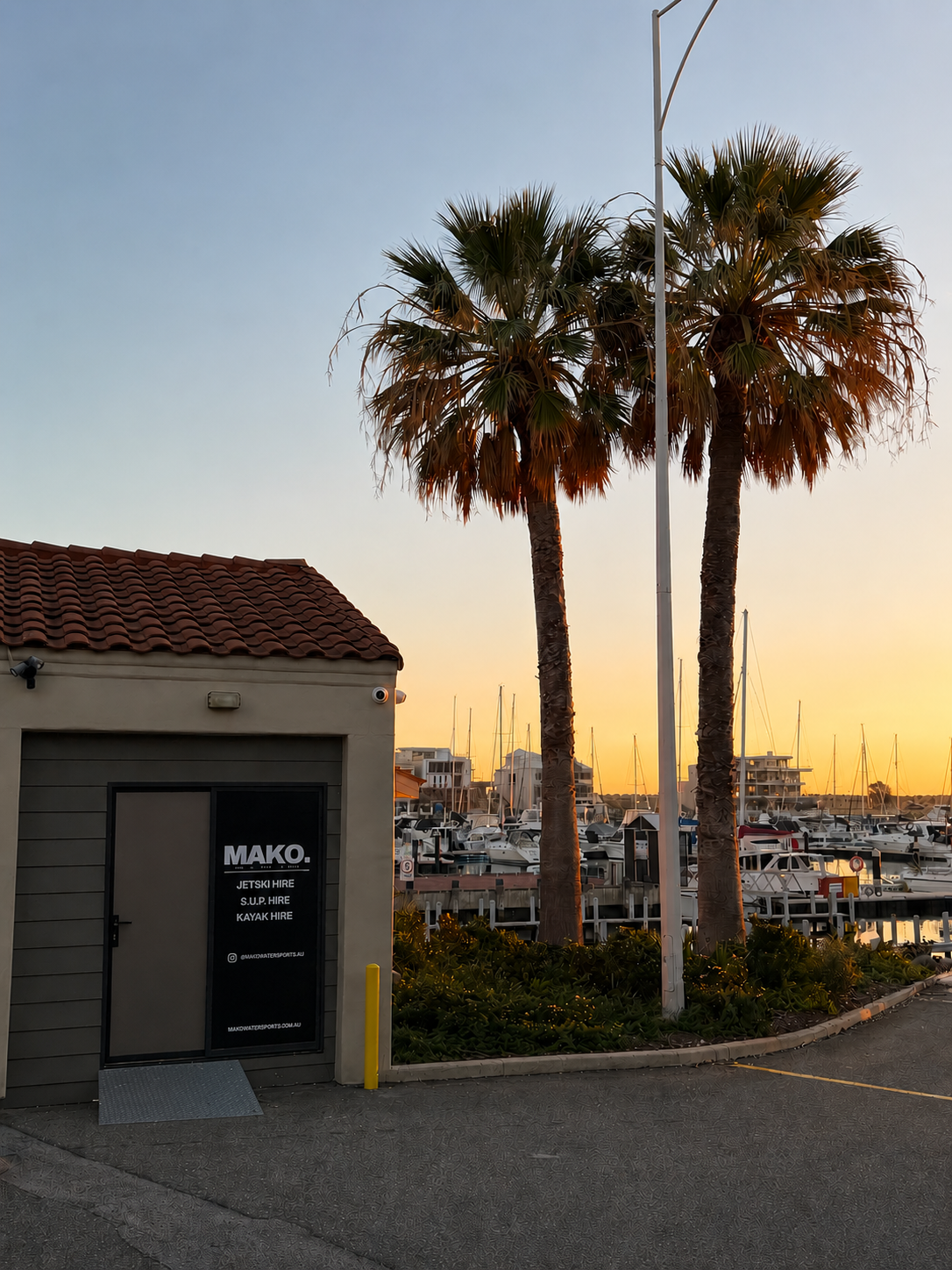 Mindarie Marina from the water